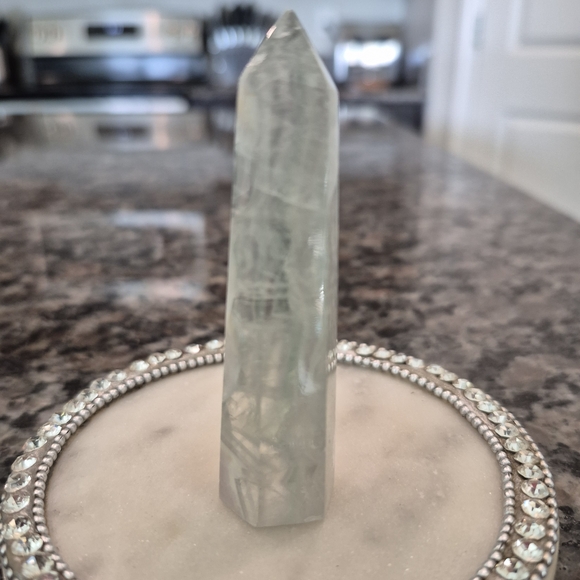 Natural Fluorite Crystal Point Obelisk Tower #K - Picture 4 of 10